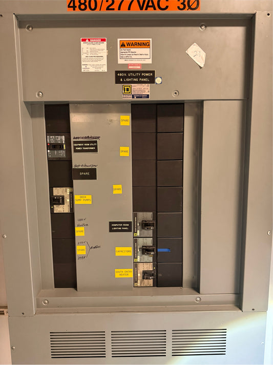 Square D I-LINE HCWM 3266-12N Panelboard 1200A 480/277V 3PH 5 Breakers