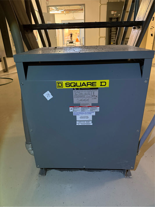 75KVA Square D SORGEL Dry Type Transformer 3ph 480V x 208Y/120V