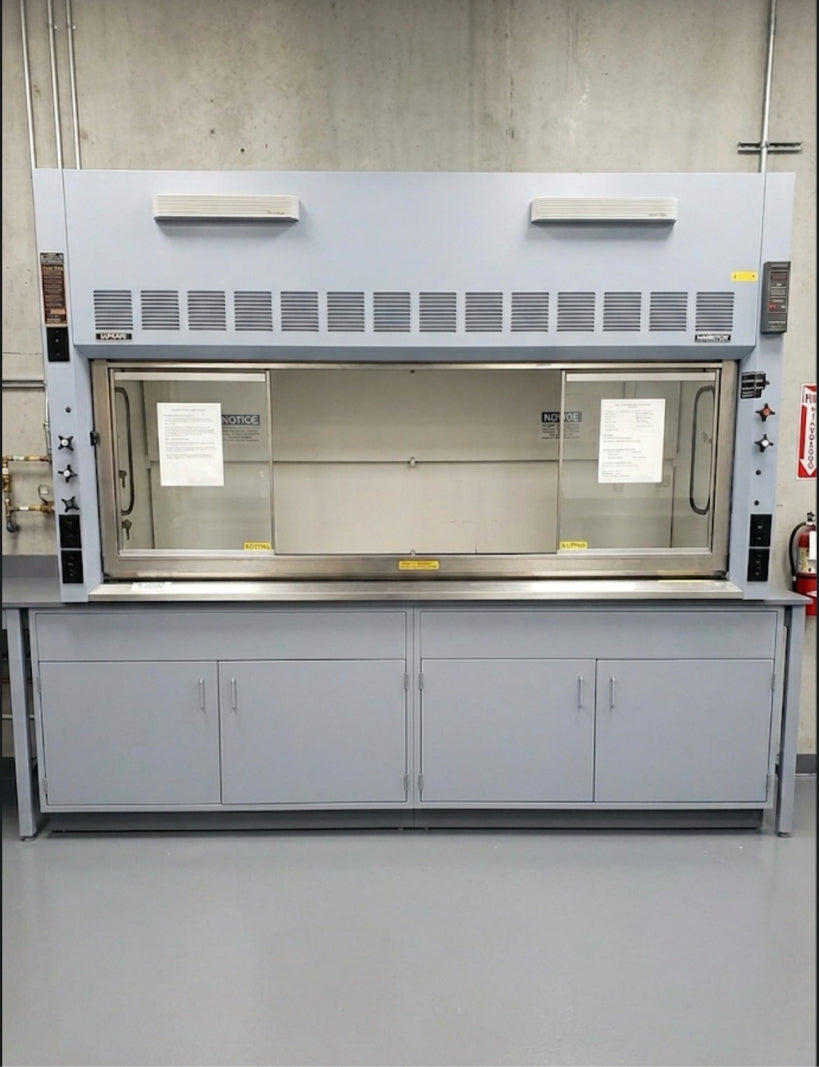 8' Fume Hood Hamilton SafeAire Ducted 2-Way Sash & Flow Meter (S6LLST7498)