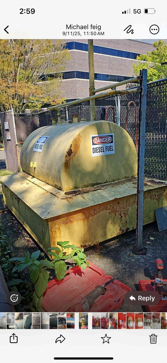 Diesel Tank with Dike