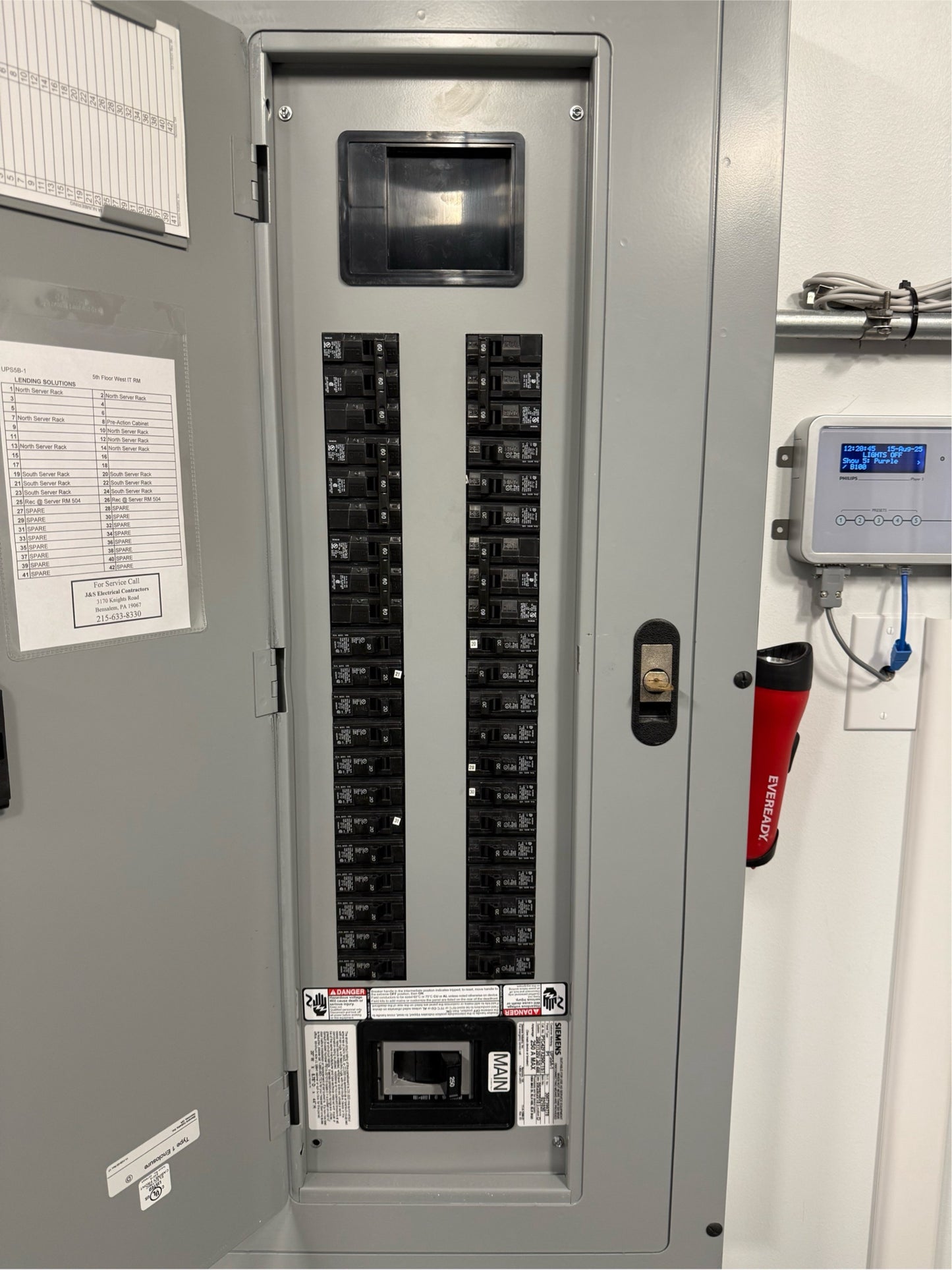Siemens P1C42FX250CTST Complete Panelboard 250A 42-Cir w/ 250A Main Box & Trim (SKU: 110380)