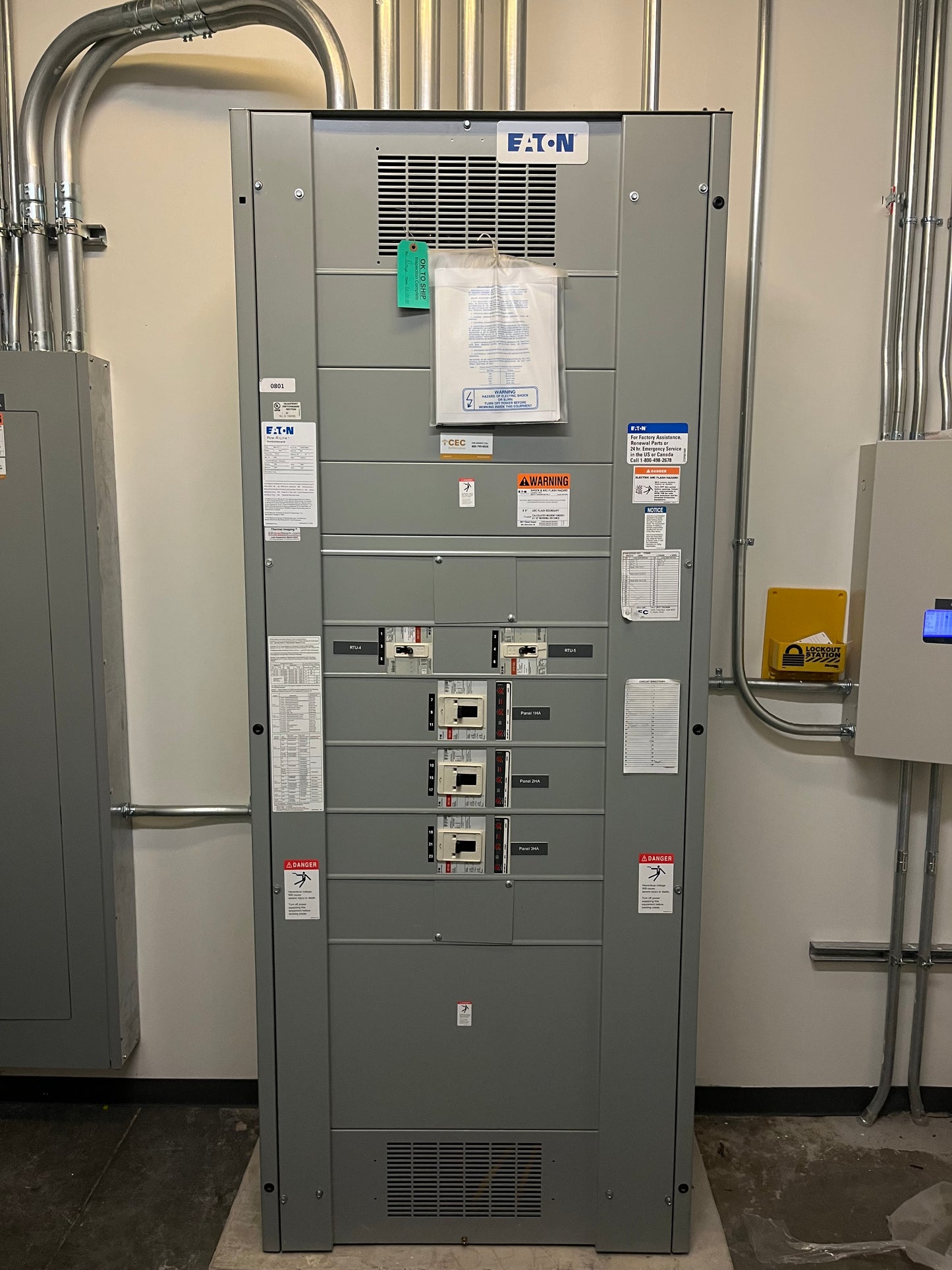 Eaton Pow-R-Line 1200 Amp Switchboard 480Y/277V 3PH 4W 65k AIC 1200A 2014