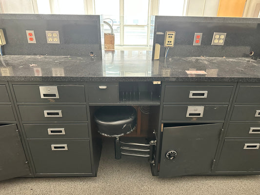 LeFebure Standing Height Banking Desk 9 Parts without Counter Top(100936BDL)