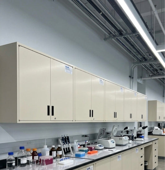 Labcrafters 4' Metal Wall-Mount Lab Cabinet Double Swinging Door