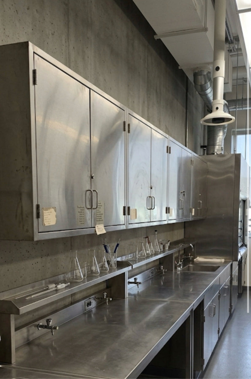 4' Full Stainless Steel Lab Wall Cabinet Double Solid Door Clean Room