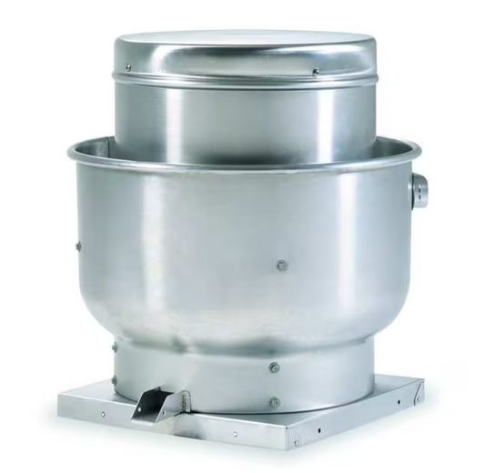 Blower Bundle 6' Fume Hood Centrifugal Upblast Roof Exhaust Fan: Direct Drive, Includes Drive Pack, 11" Wheel, 1,468 cfm, ODP
