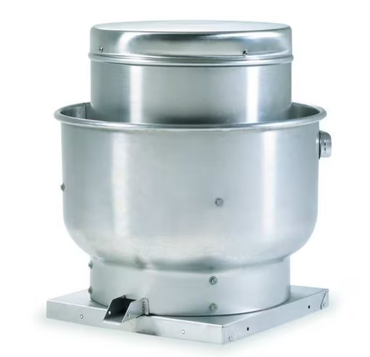 Blower Bundle for 4' to 5' Fume Hood Centrifugal Upblast Roof Exhaust Fan: Direct Drive, Includes Drive Pack, 11" Wheel, 1,468 cfm, ODP