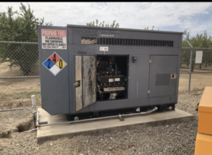 50KW Generac SG050 120/240 1PH Nat Gas LP Generator 187hrs  '10 (SKU: 111131)