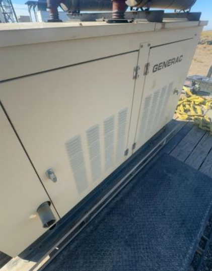 AS-IS 35KW Generac 120/240V 291.6/145.8A 99A02695-S Nat Gas LP Generator 1PH '99 664 Hrs. (SKU: 111130)