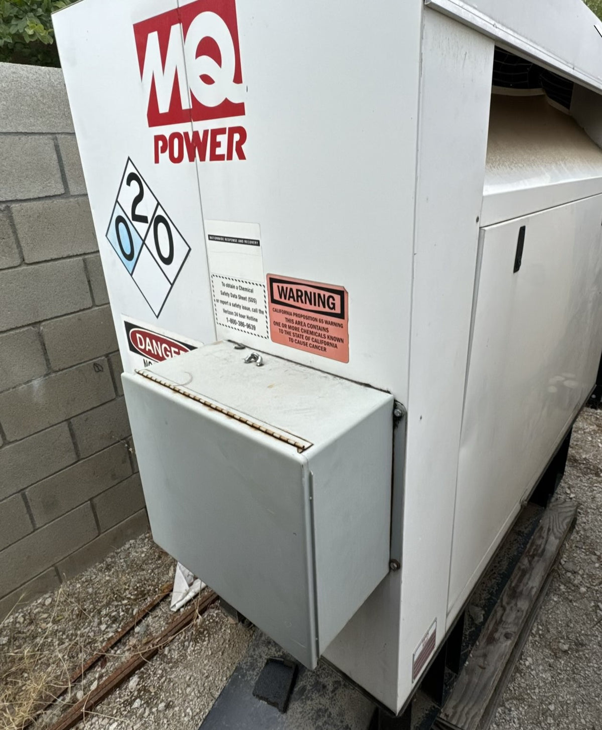 MQ Power MQP020PK 20 kW Diesel Generator Sound Enclosed Subbase Fuel Tank 2009