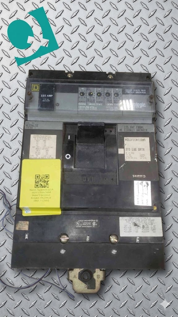 Square D 225A 600V 3 Pole Solid State Trip Circuit Breaker ME236LSI (SKU: 112546)