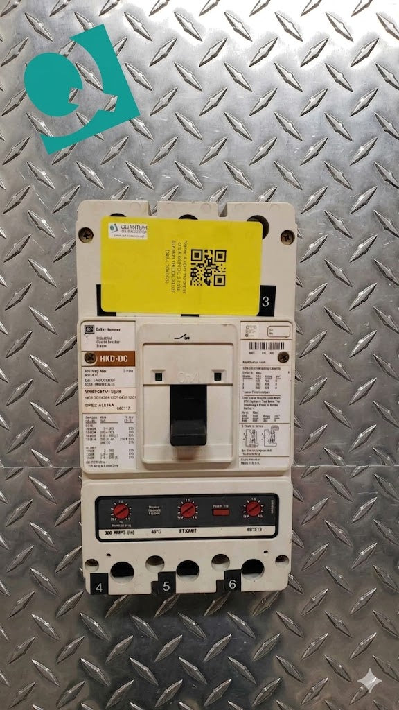 Cutler-Hammer 400A 600VDC 3 Pole Breaker HKDDC3400F(104605)