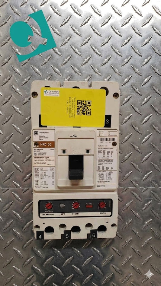 Cutler-Hammer 400A 600VDC 3 Pole Breaker HKDDC3400F(104605)