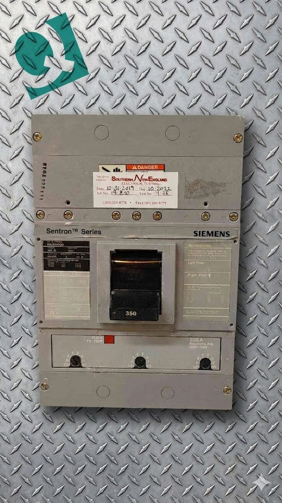 350A Siemens Sentron Series 3 Pole Circuit Breaker HHJD63F400 HHJD6 (108845)