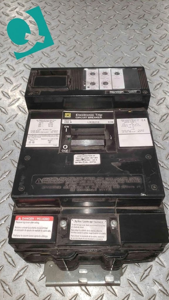 Square D 250A 600VAC Electronic Trip Circuit Breaker LX36250 (SKU: 112533)