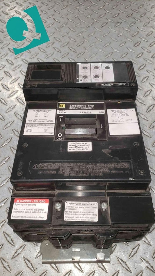 Square D 250A 600VAC Electronic Trip Circuit Breaker LX36250 (SKU: 112533)