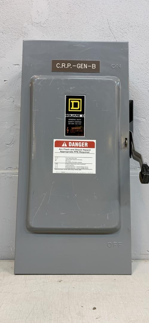 200A SQUARE D GENERAL DUTY SAFETY SWITCH D324N(S6LLST10571)