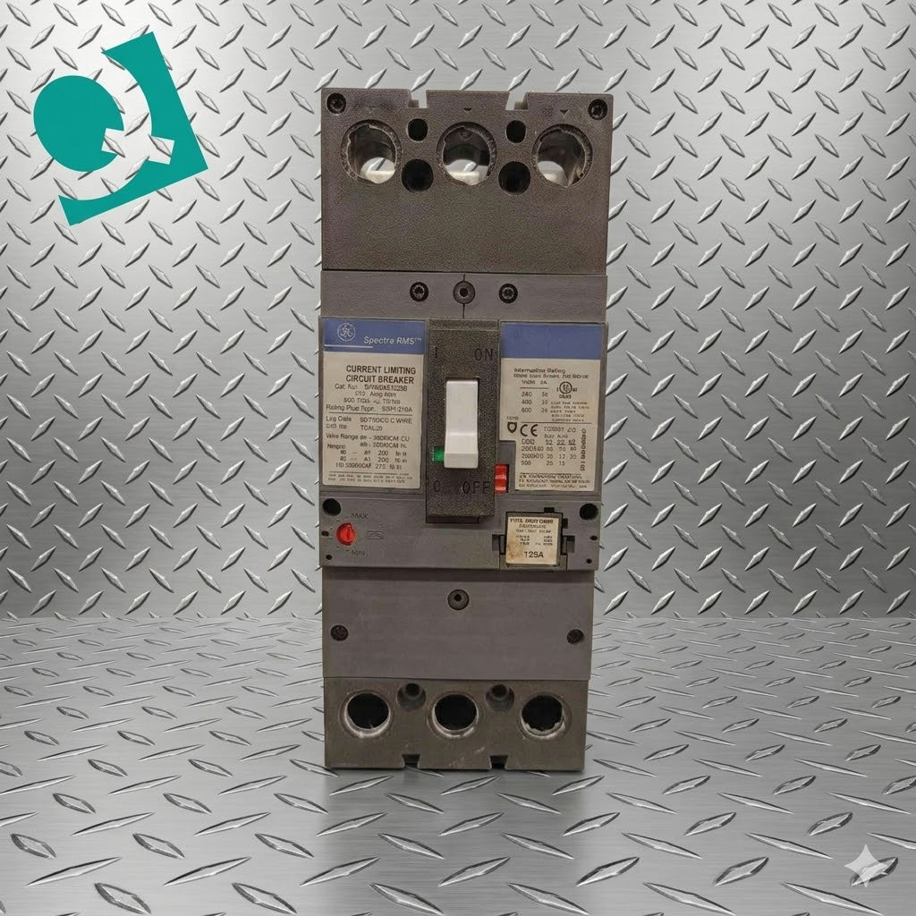 GE Spectra RMS SFHA36AT0250 600VAC 3 POLE 250A 125A Trip (2627AA)(2627AA)
