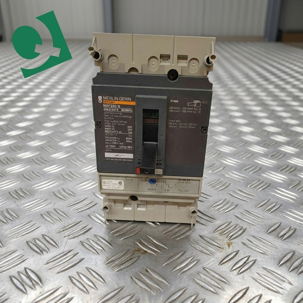 Merlin Gerin NSF250 N 225A 3 Pole Circuit Breaker