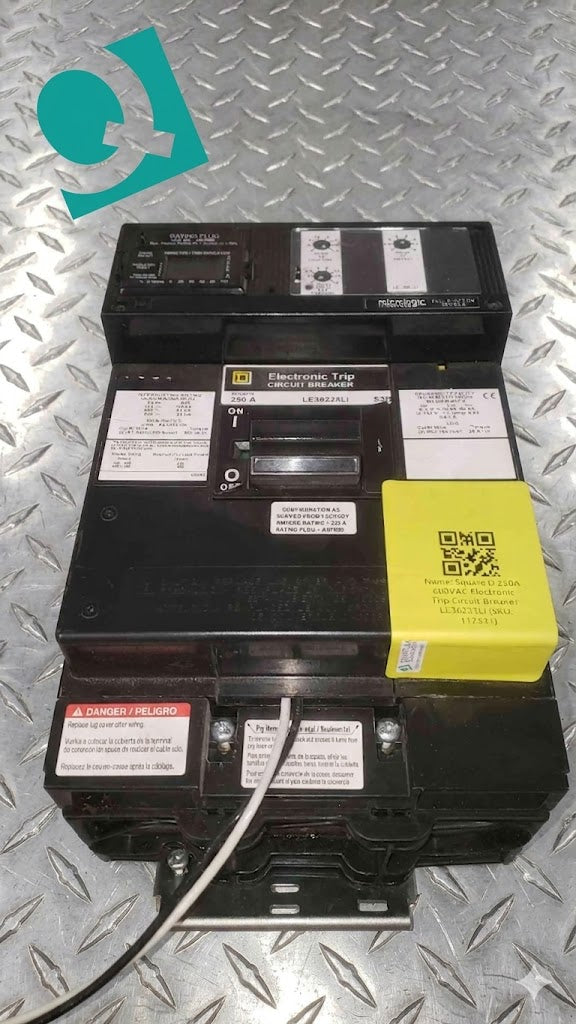Square D 250A 600VAC Electronic Trip Circuit Breaker LE36225LI (SKU: 112531)