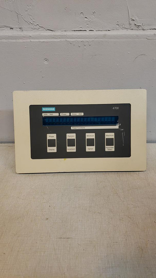*Pickup Only* Siemens Power Meter Display 4700-DRC3-11S(S6LLST8955)