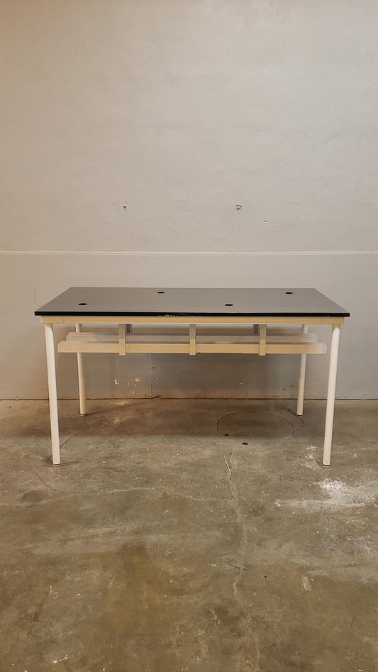 Lab Desk Grey and Black Epoxy Table 6'x3'x40"(S6LLST10366)