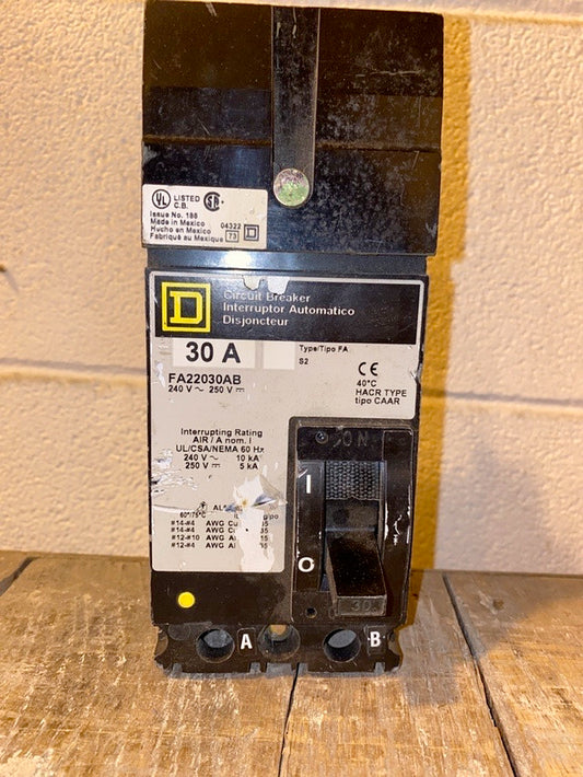 Square D, FA22030AB, 30A(S6LLST1322)
