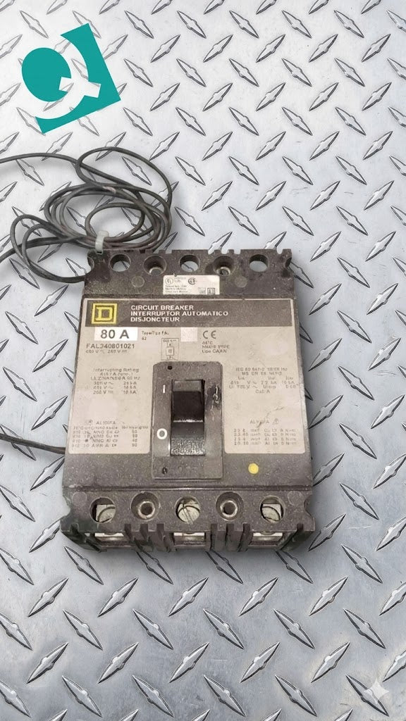 Square D 80A 480V~ 3 Pole Breaker FAL340801021 (SKU: 112675)