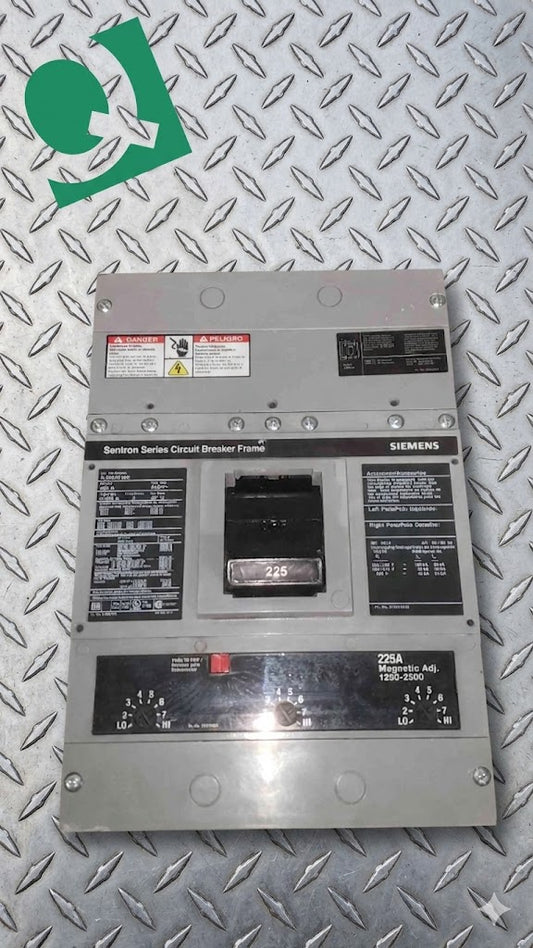 Siemens Sentron 400A Frame 225A Trip 3 Pole 600V Breaker HJD63F400 (SKU: 112359)