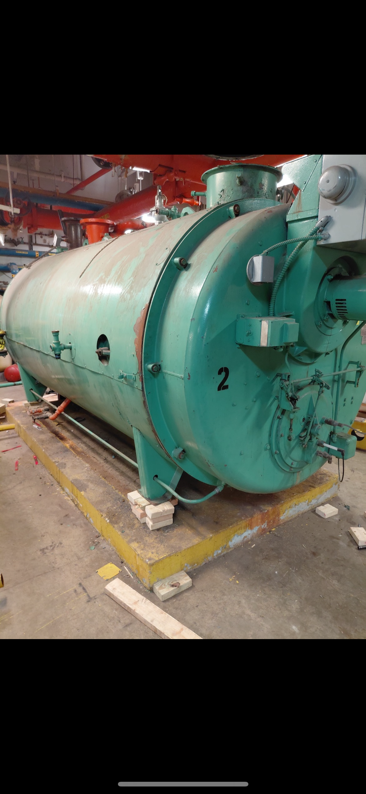 125HP Cleaver-Brooks CB700-125 Gas Fired Boiler Assembly 480V 11A 3PH U557263