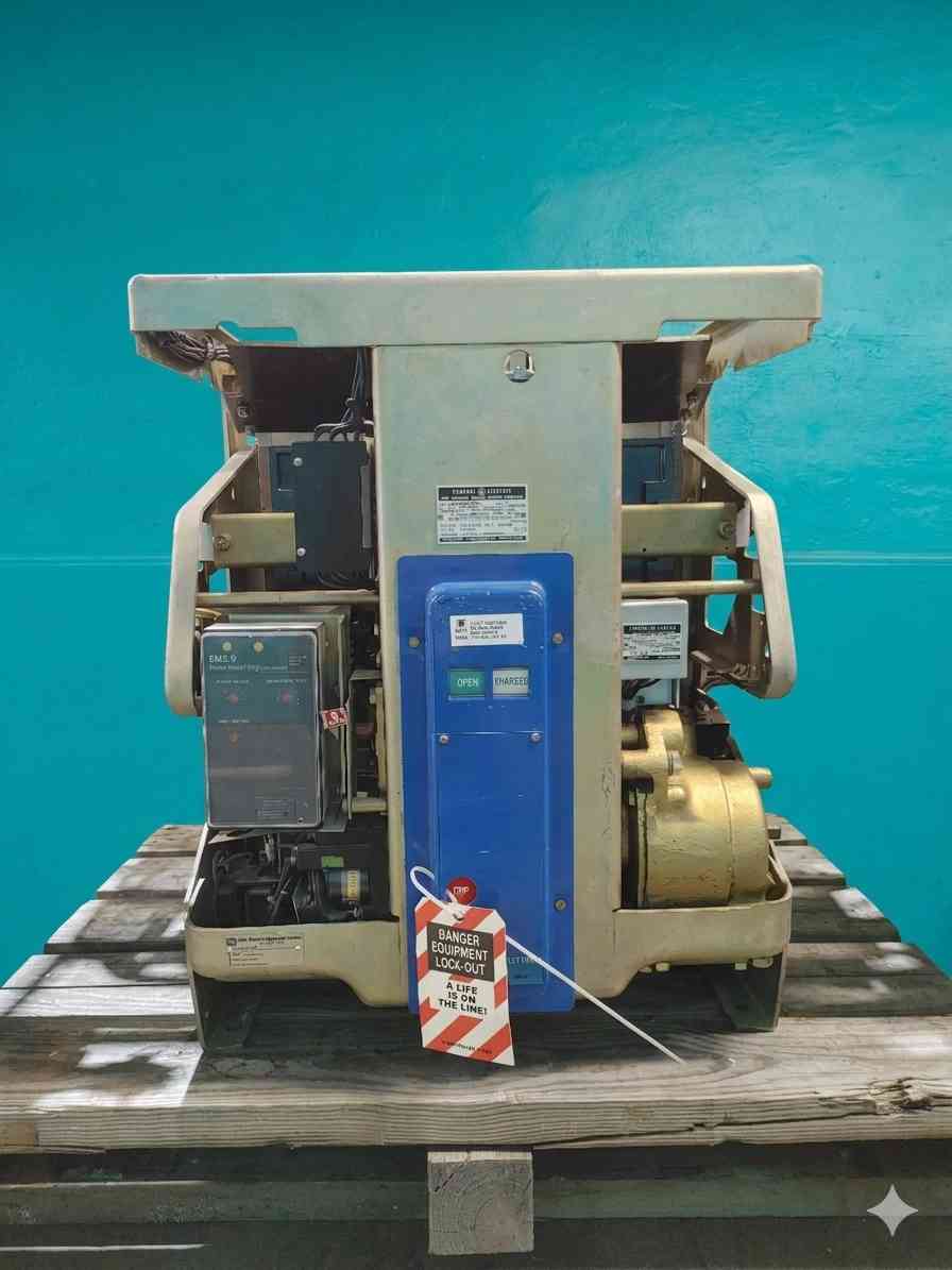 GE AK-T-2A-50 2000A Frame Air Circuit Breaker 600V 3P Drawout RMS-9 Trip Unit