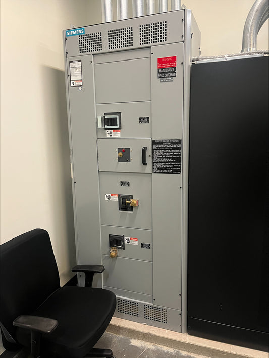 Siemens SB3 1200 Amp Maintenance Bypass Switchboard MBP 480V 3PH 4W 65k AIC Switchgear