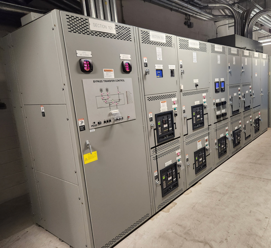 3000A 480V Square D Masterpact Switchgear 8 Section 7 Breaker w/ Bypass Transfer Control '12