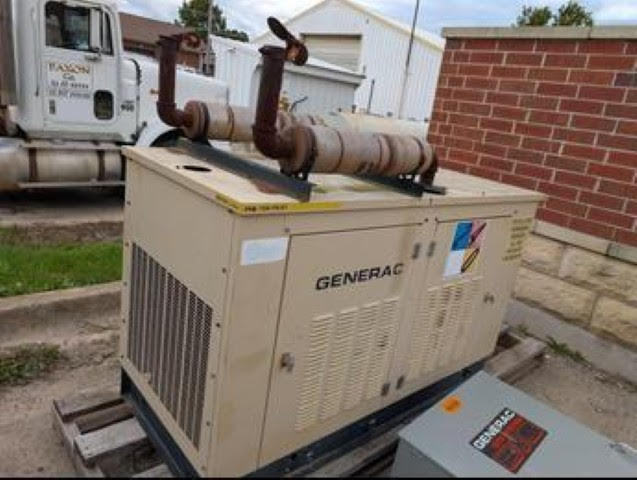 35KW Generac SG035 Nat Gas LP Generator 1ph 120/240 '99 TESTED
