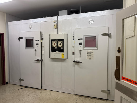 Tyler / Bohn Walk-In Cooler 2 Door Chamber 90" x 96" x 105" Each Side