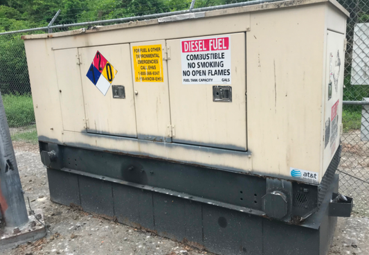 40kW Diesel Olympian Cat 3054 Generator 1ph 120/240 '93