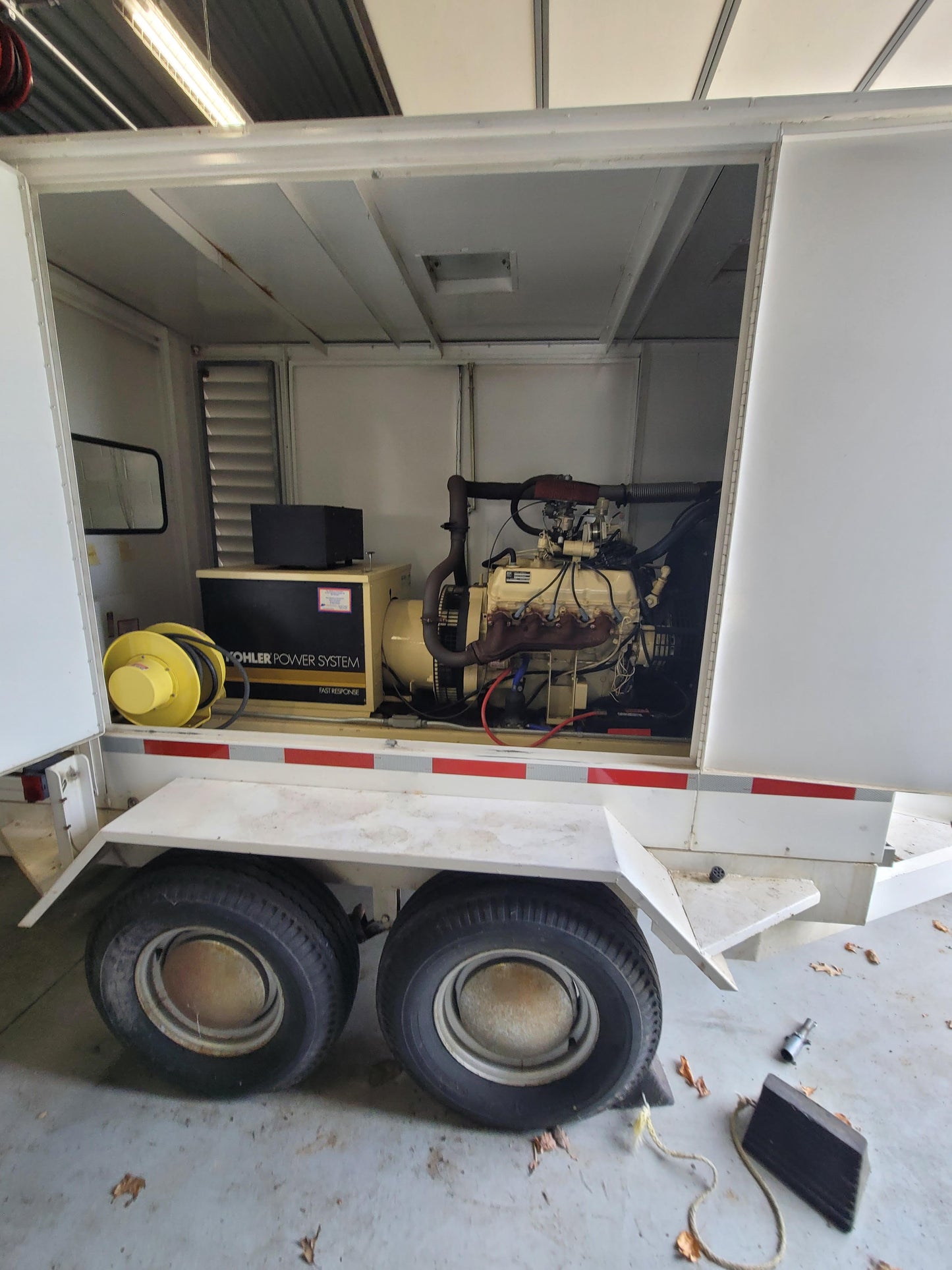 Kohler Ford 50RZ 50kW Standby Generator 49kW Nat Gas LP 1/3 Phase on Trailer