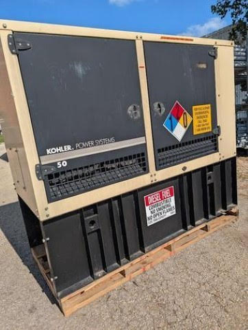 50KW Kohler John Deere 4024 50REZJC Diesel Generator '09 TESTED