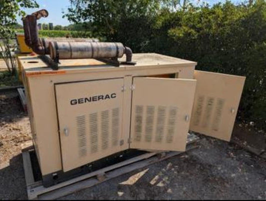 AS-IS 35KW Generac 99-A01479-S NG/LP Generator 1PH '99 AS-IS Non Working