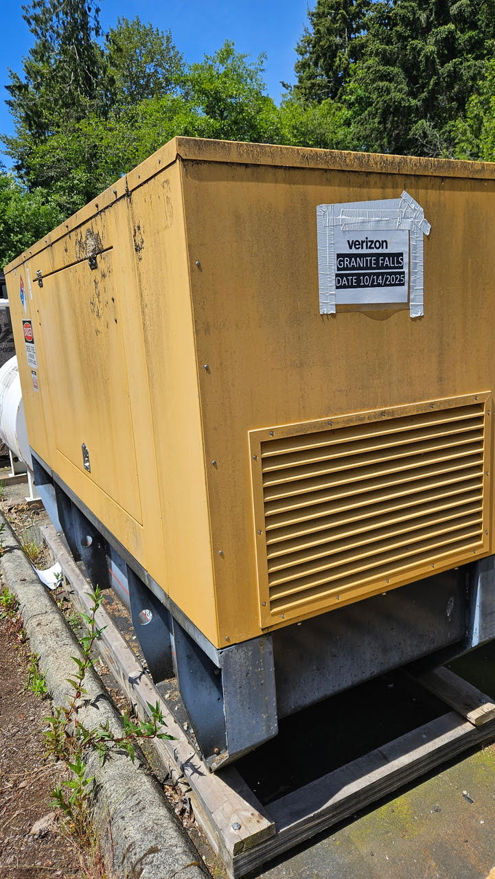 CAT Olympian 50kW Diesel Standby Generator 120/240V Single Phase D50P3S Enclosed