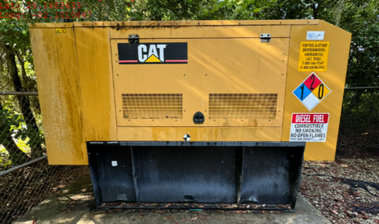 60KW Caterpiller Olympian D6j0-4S Diesel Generator '06 1ph 120/240