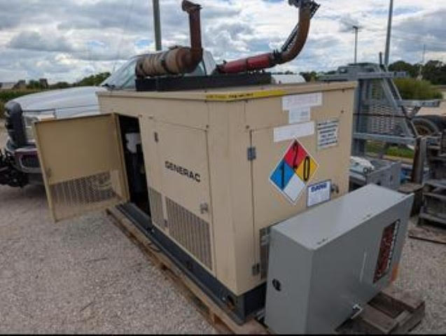 AS-IS 35KW Generac SG035 NG/LP Generator 1ph 120/240 '97 AS-IS Non Working