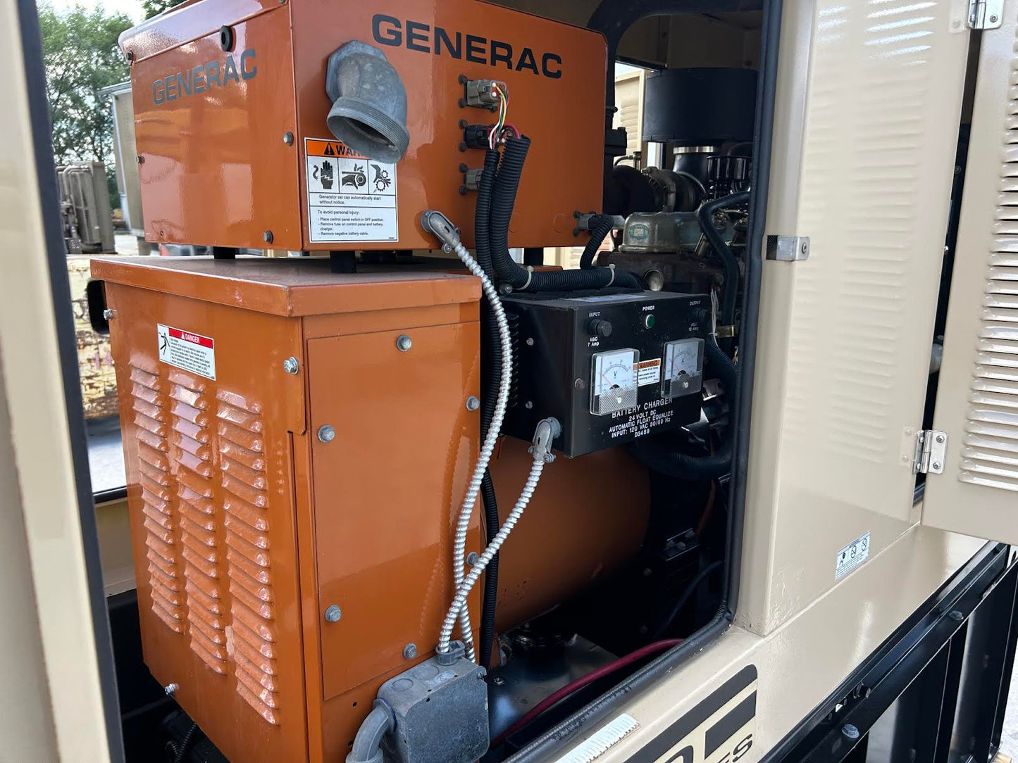 Generac 50kW Diesel Generator 3ph 277/480V Standby SD0050 163hrs Tested