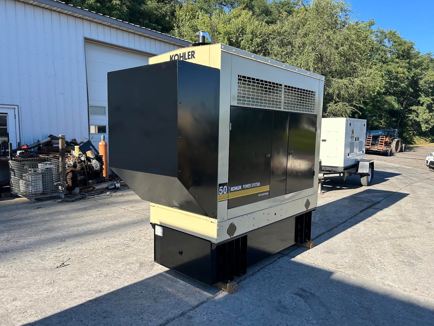 2004 Kohler 50REOZJB 55 kW Diesel Generator 120/208V 3PH Sound Attenuated 725Hr