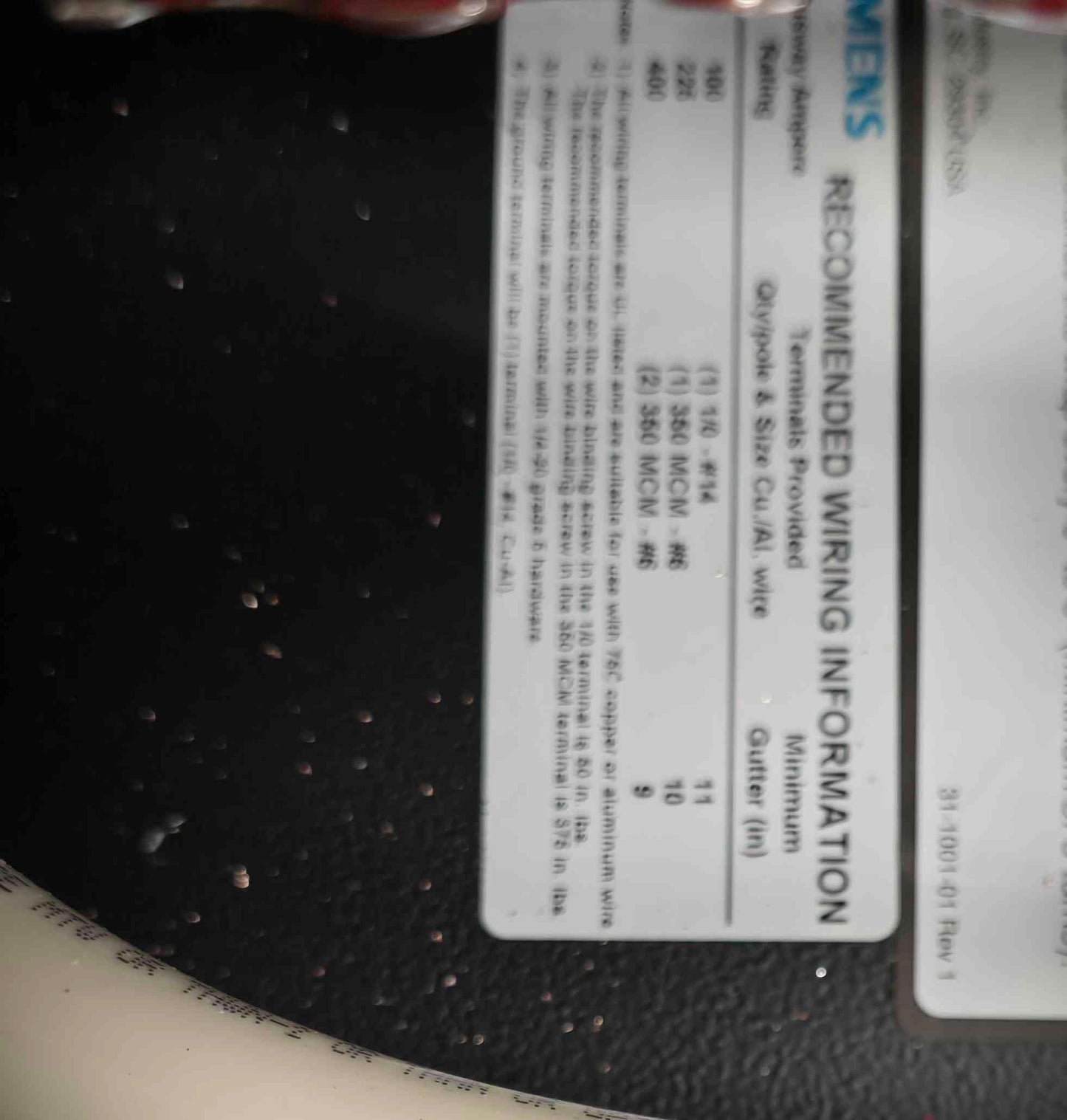 Siemens XJ-L Busway, 2011 XE400-SPEC With Tap box (SKU: 111273)