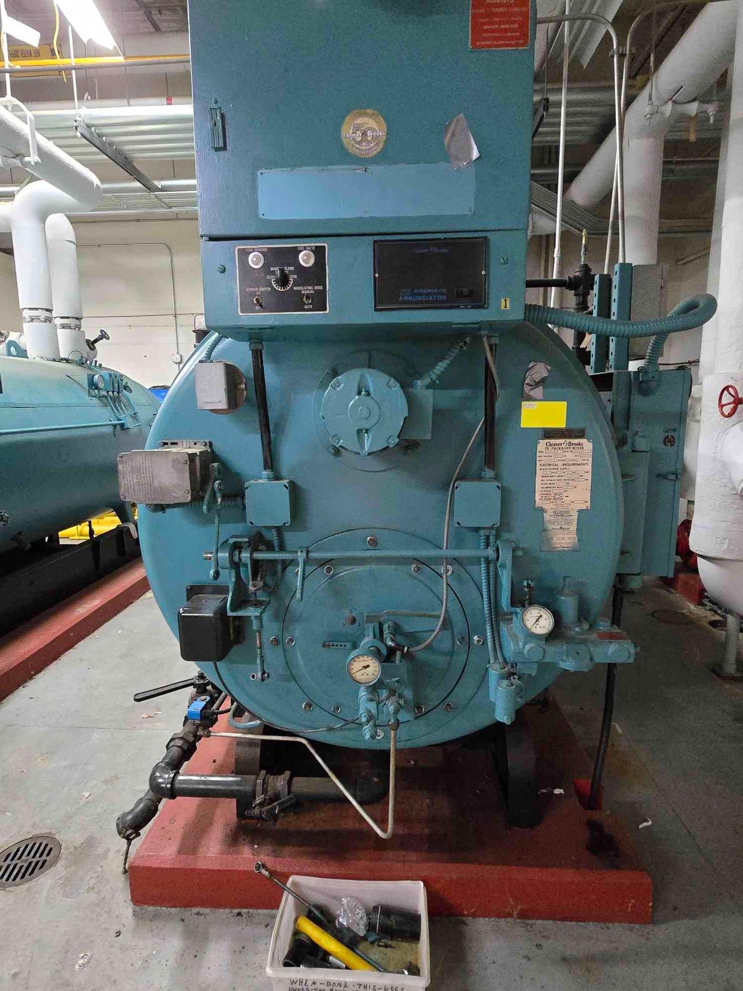 80HP Cleaver Brooks Packaged Boiler C8200-80 480V 3PH (SKU: 111498)
