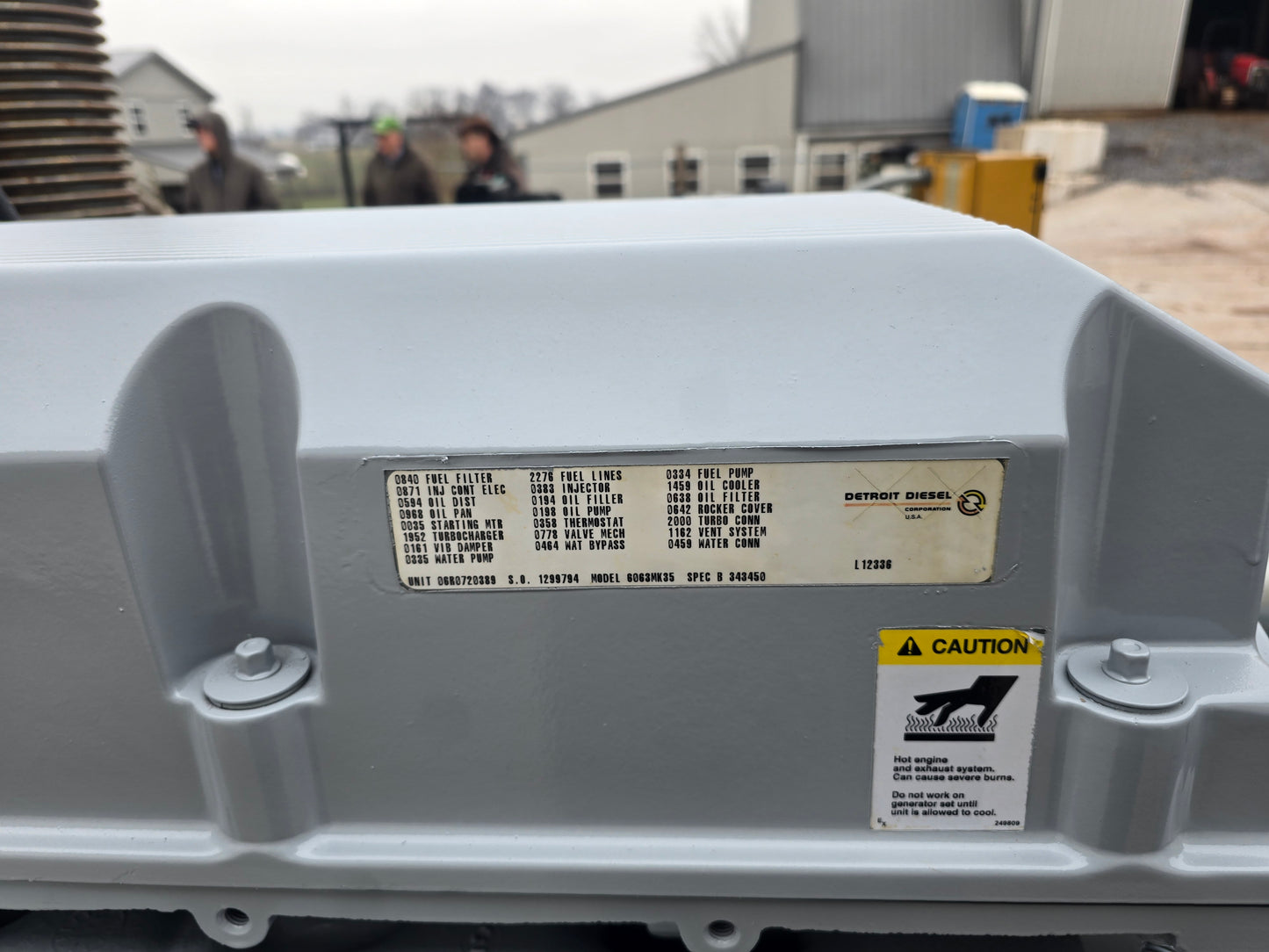 300KW Spectrum 60 Series Detroit Diesel Generator '02 732hrs TESTED