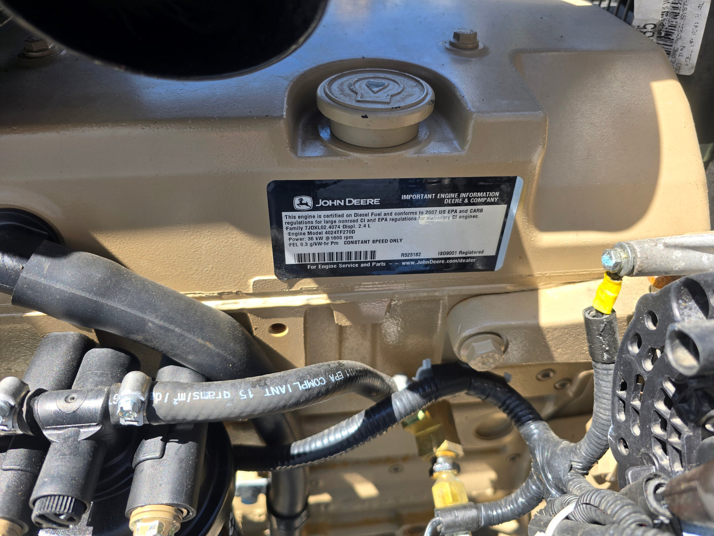 30kW Generac 4024 John Deere Diesel Generator '07 398hrs TESTED
