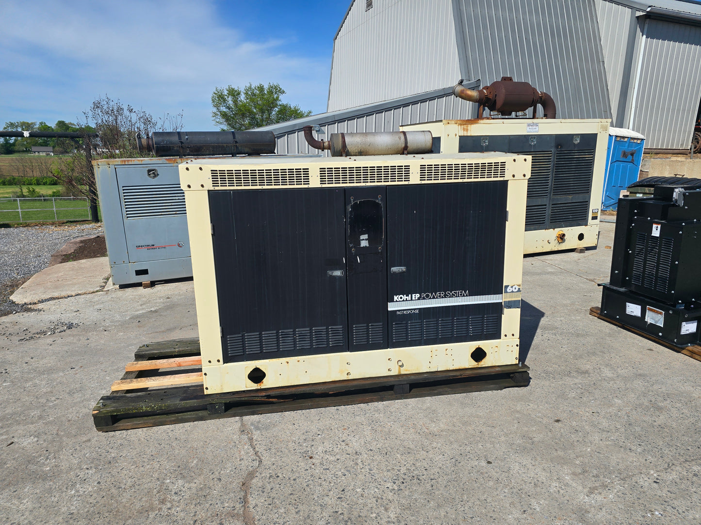 Kohler 57KW LP Propane Generator GM 5.7L Enclosed 2001 1024 Hrs TESTED