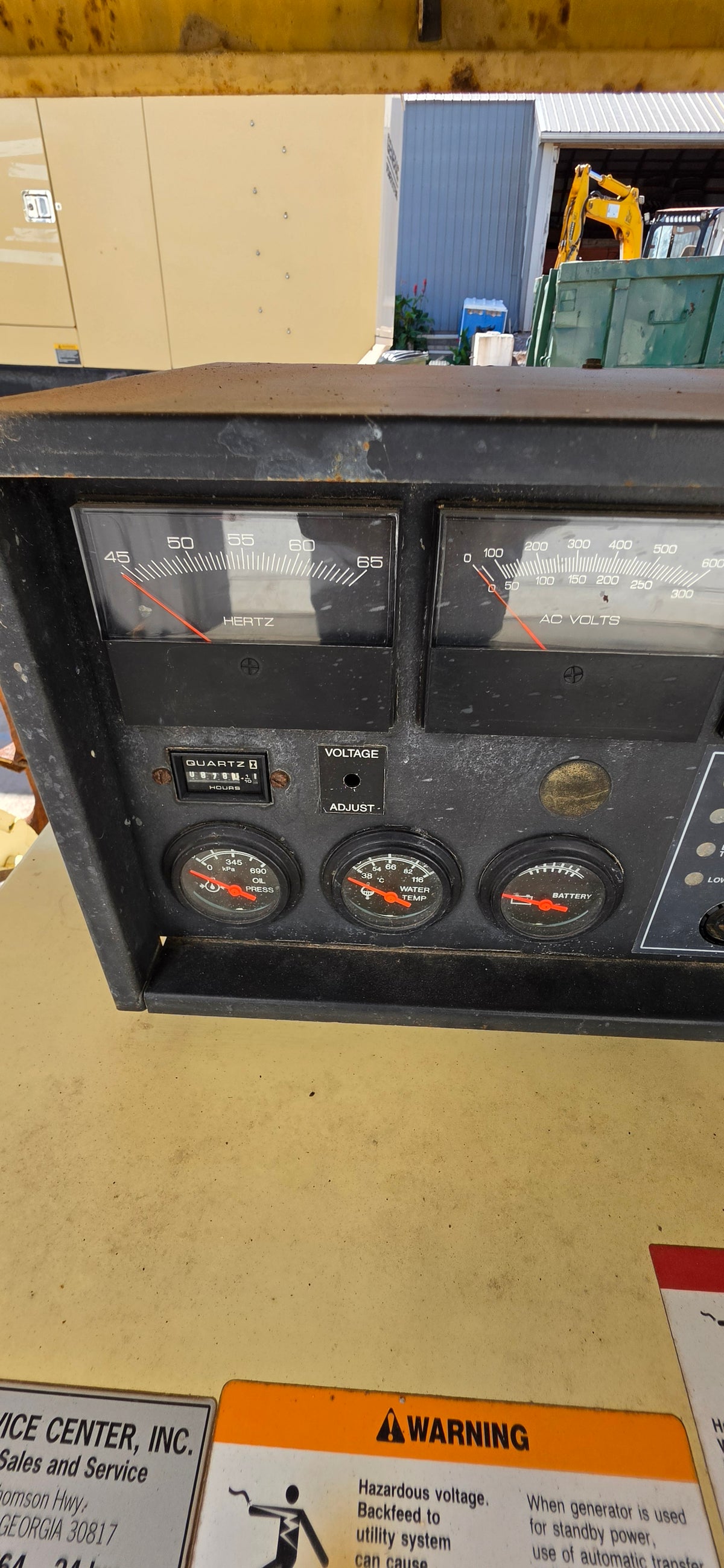 Kohler 50RZ 55kW Natural Gas Generator Weather Enclosure 878hrsLoad Tested